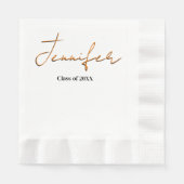 シンプル卒業 縁ありランチョンナプキン (正面)