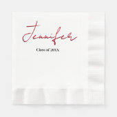 シンプル卒業 縁ありランチョンナプキン (正面)