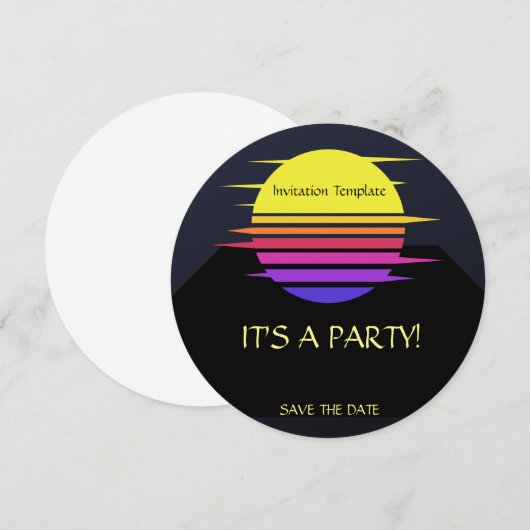 シンプル南西サン 招待状 (正面/裏面)