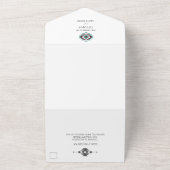 シンプル南西デザートフォト結婚ズ オールインワン招待状 (外側)