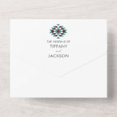 シンプル南西デザートフォト結婚ズ オールインワン招待状 (裏面)