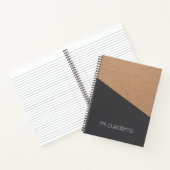シンプル印刷クエレガントラフトグレージオメトリ ノートブック (内部)