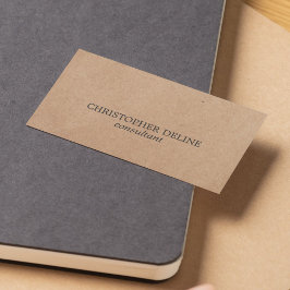 シンプル印刷クエレガントラフト紙コンサルタント 名刺