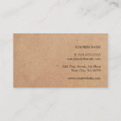 シンプル印刷クエレガントラフト紙コンサルタント 名刺 (裏面)