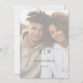 シンプル印刷可モダン能な日付の保存 セーブザデート (正面)