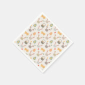 シンプル卵とブンニーズ復活祭 | 紙ナプキン スタンダードカクテルナプキン (角)