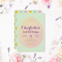 シンプル卵型ソフトグリーン子供の誕生日