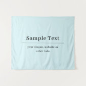 シンプル及びエレガント文字テンプレート | ライトブルー タペストリー (正面(横))