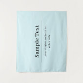 シンプル及びエレガント文字テンプレート | ライトブルー タペストリー (正面)