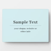 シンプル及びエレガント文字テンプレート | ライトブルー フォトプラーク (正面)