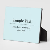 シンプル及びエレガント文字テンプレート | ライトブルー フォトプラーク (側面)