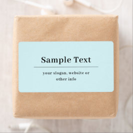 シンプル及びエレガント文字テンプレート | ライトブルー ラベル