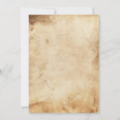 シンプル及びエレガント素朴バチュラーパーティ 招待状 (裏面)