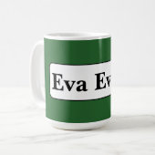 シンプル及びエレガント コーヒーマグカップ (正面左)