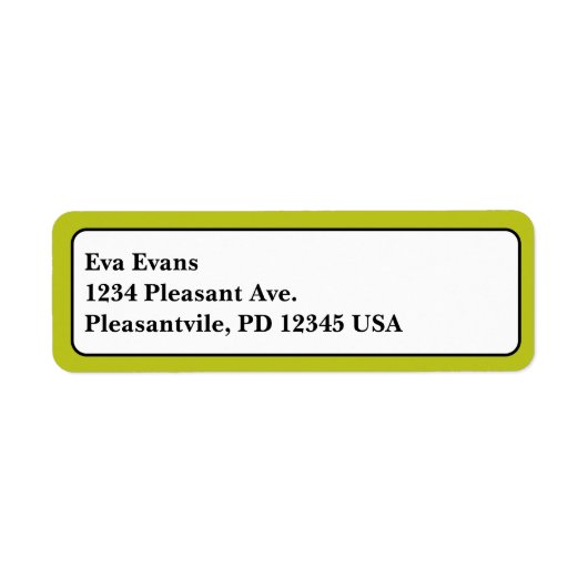 シンプル及びエレガント ラベル (正面)