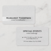 シンプル及びエレガント 名刺 (正面/裏面)