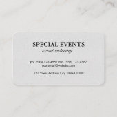 シンプル及びエレガント 名刺 (裏面)