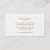 シンプル及びクラシック美しいライトグレイミニマル 名刺 (裏面)