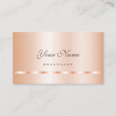 シンプル及びスタイリッシュバラ金ゴールド赤面プロフェッショナル 名刺 (正面)