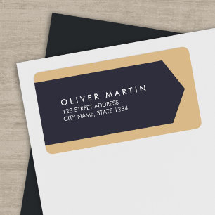 シンプル及びモダン住所 シール