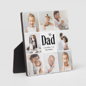 シンプル及びモダン |パパ用フォトコラージュ フォトプラーク (正面)