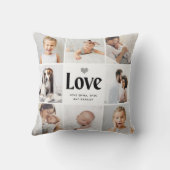 シンプル及びモダン |ラブフォトコラージュ クッション (裏面)