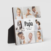 シンプル及びモダン | Papaのフォトコラージュ フォトプラーク (正面)