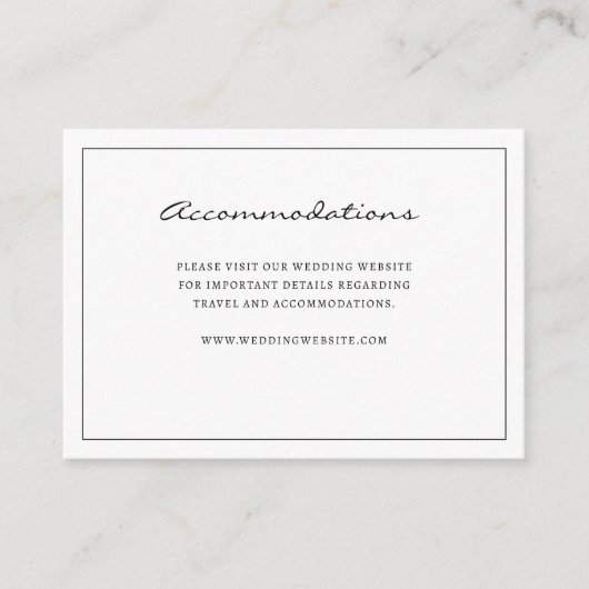 シンプル収容囲いカード エンクロージャーカード (正面)