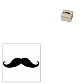 シンプル口ひげ ラバースタンプ (押印)