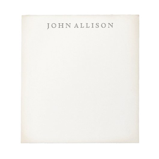 シンプル古いヴィンテージメモ帳 ノートパッド (正面)