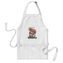 シンプル可愛いエビ スタンダードエプロン