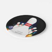 シンプル可愛いキッズボーリング誕生日 ペーパープレート (アングル)