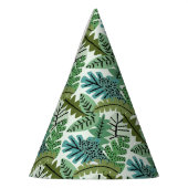 シンプル可愛いジャングルサファリリーフ パーティーハット (左)