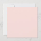 シンプル可愛いジャンピングラムピンク&ホワイト誕生日 招待状 (裏面)