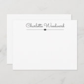 シンプル可愛いスクリプトパーソナライズされたノートカード ノートカード (正面/裏面)