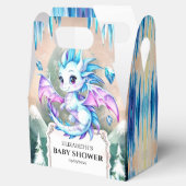 シンプル可愛いドラゴンベビーシャワー フェイバーボックス (オープン)