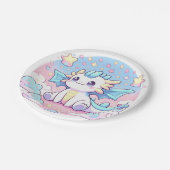 シンプル可愛いドラゴンベビーシャワー ペーパープレート (アングル)