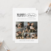 シンプル可愛いハッピーマザーの日フォトコラージュ カード (正面/裏面インサイチュ)