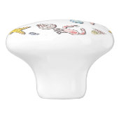 シンプル可愛いビーチデザイン セラミックノブ (側面)