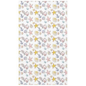 シンプル可愛いビーチデザイン テーブルクロス (正面)