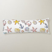 シンプル可愛いビーチデザイン ボディピロー (裏面)