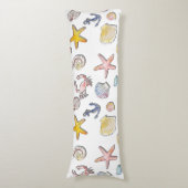 シンプル可愛いビーチデザイン ボディピロー (正面縦)