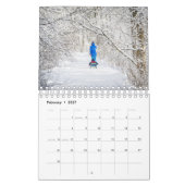 シンプル可愛いフォトファミリー2022 カレンダー (2月 2027)