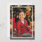 シンプル可愛いフレームのクリスマスフォト シーズンカード (正面)