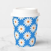 シンプル可愛いフローラデイジー 紙コップ (正面)