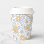 シンプル可愛いフローラ 紙コップ (裏面)