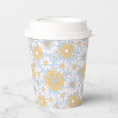 シンプル可愛いフローラ 紙コップ (正面)