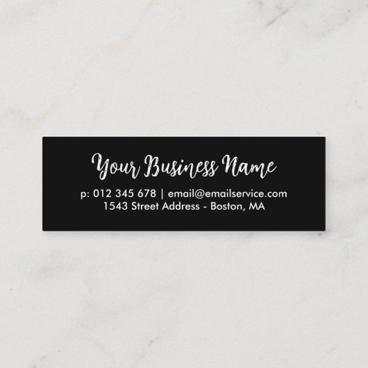 シンプル可愛いブラシスクリプトご購入ありがとうございます ロイヤリティカード (裏面)