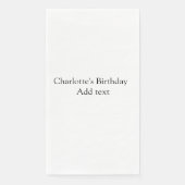 シンプル可愛いミニマルベビーキッズQR誕生日を追加 (正面)