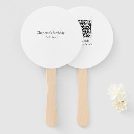 シンプル可愛いミニマルベビーキッズQR誕生日を追加 ハンドファン